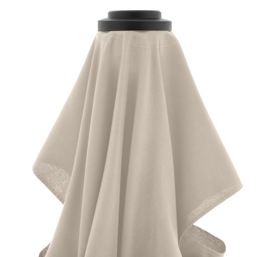 doppler Mittelmastschirm LIFE Woodstyle 305 Lift, Aluminium Holzoptik / 100 % Polyester 180 g/m² 