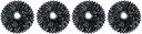 Vorschaubild CONTEC Kassette Grad.HT 9-fach schwarz Werkstattbox 4 Stk. / 11-13-15-18-21-24-