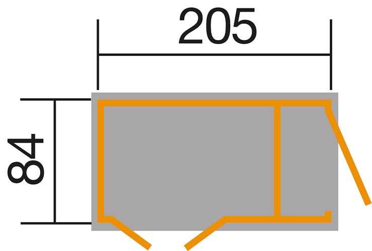 Weka Garten[Q] Multibox 367 mit Regalsystem - 21 mm