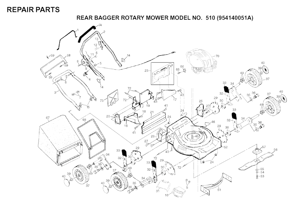 Explosionszeichnung Ersatzteile