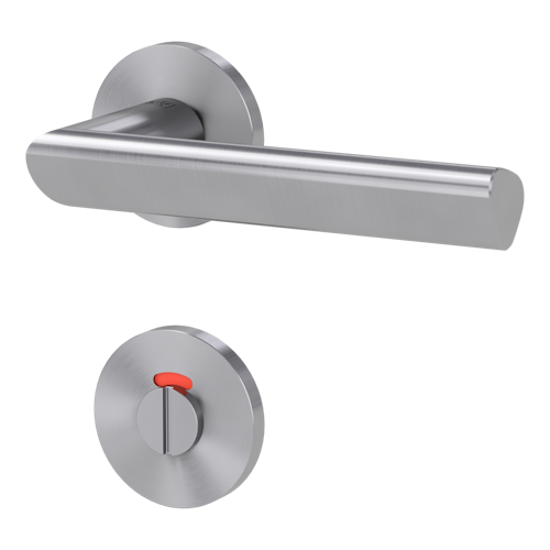 Griffwerk VAYA 137 TRI fast2fix Fast2Fix GK3 Rosetten rund WC rot/weiß Edelstahl matt