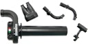 Vorschaubild Domino Gasgriffarmatur schwarz, ohne Gummis, Gasgriffarmatur "KRE03" Offroad Racing Kurzhub Gasgriff