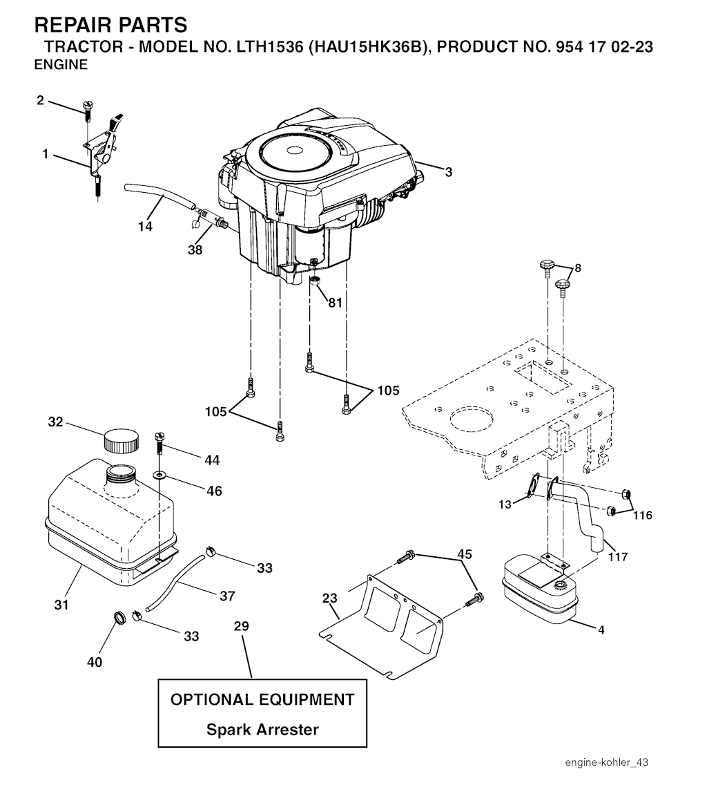 Explosionszeichnung Ersatzteile