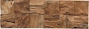 Vorschaubild INDO rustikale Holzwandverkleidung Teak Diamondwood DWETC92N CUBe natur