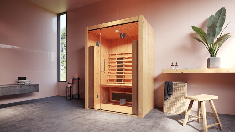 Weka Infrarot Wärmekabine Hamina Gr. 2 inkl. Linienstrahler