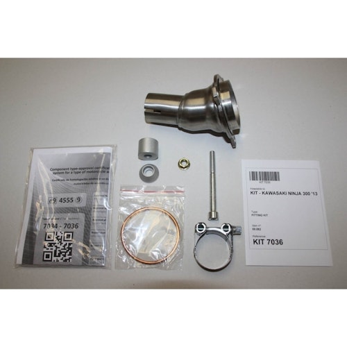 IXIL Hexoval Evolution Edelstahl gebuerstet Kawasaki Ninja 250-300 R