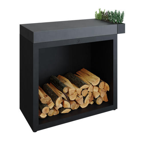 OFYR Butcher Block Storage 90 Black Keramik Dunkelgrau