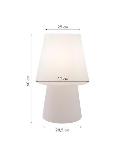 8 seasons design LED-Tischleuchte No. 1, 60 cm (WW), verschiedene Farben