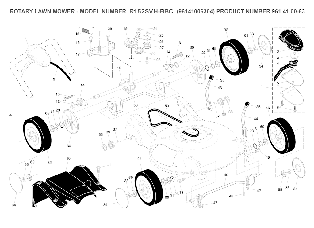 Explosionszeichnung Ersatzteile