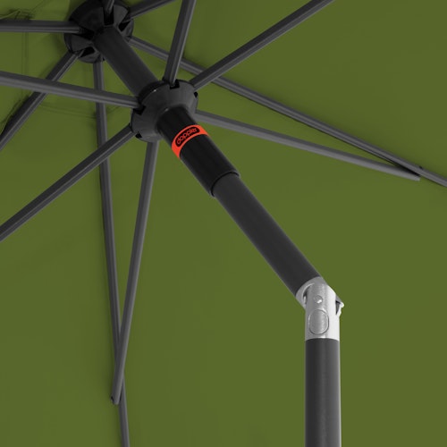 doppler Mittelmastschirm myZONE 300 Push up, Aluminium Anthrazit / 100 % Polyester 180 g/m²