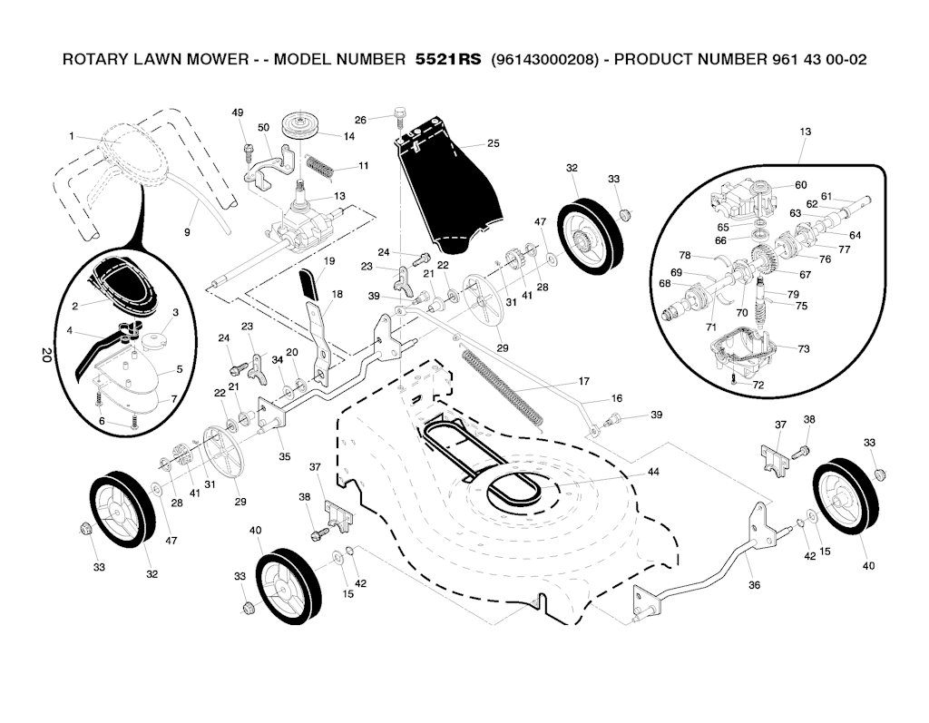 Explosionszeichnung Ersatzteile