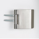 Vorschaubild GRIFFWERK Ganzglastürbeschlagset JETTE SK_71 ohne Griff - unverschließbar - Edelstahl matt-Optik