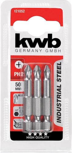 kwb 3 Bits 50mm PH 2 Industry SB 121052