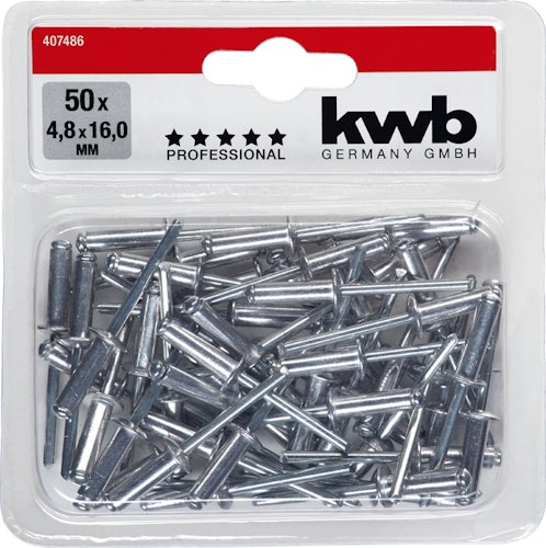 kwb 50 Blindnieten 4,8 x 16 mm 407486
