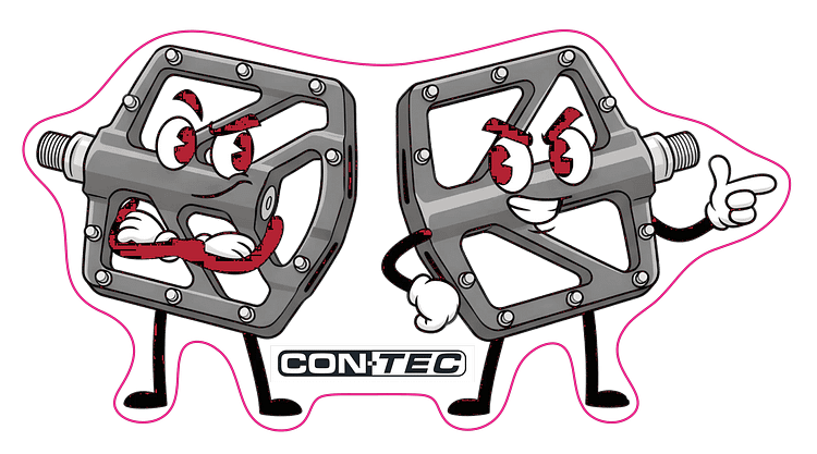 CONTEC Aufkleber Pedals 120 x 65 mm