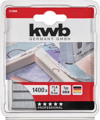 kwb 1400Heftkl Normal 053/C 8 mmSB 353008