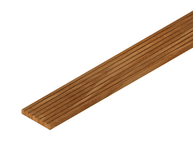 Handmuster OSMO Terrassendiele Bangkirai genutet/geriffelt Premium