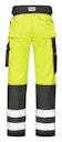 Vorschaubild Snickers 3233 Hi Vis Hose, Klasse 2 mit Holstertaschen