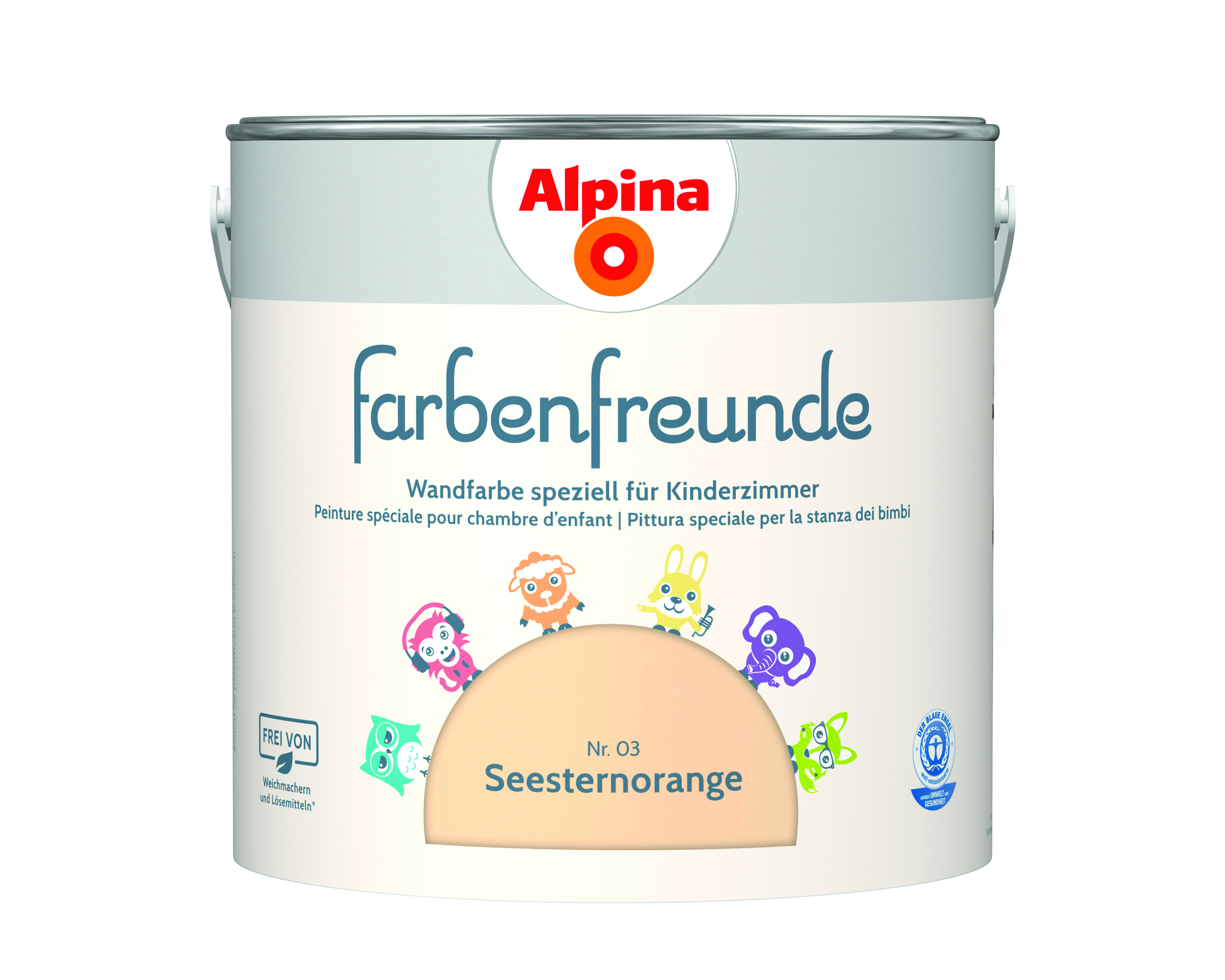 Alpina Farbenfreunde Nr. 03 Seesternorange 2,5 Liter matt