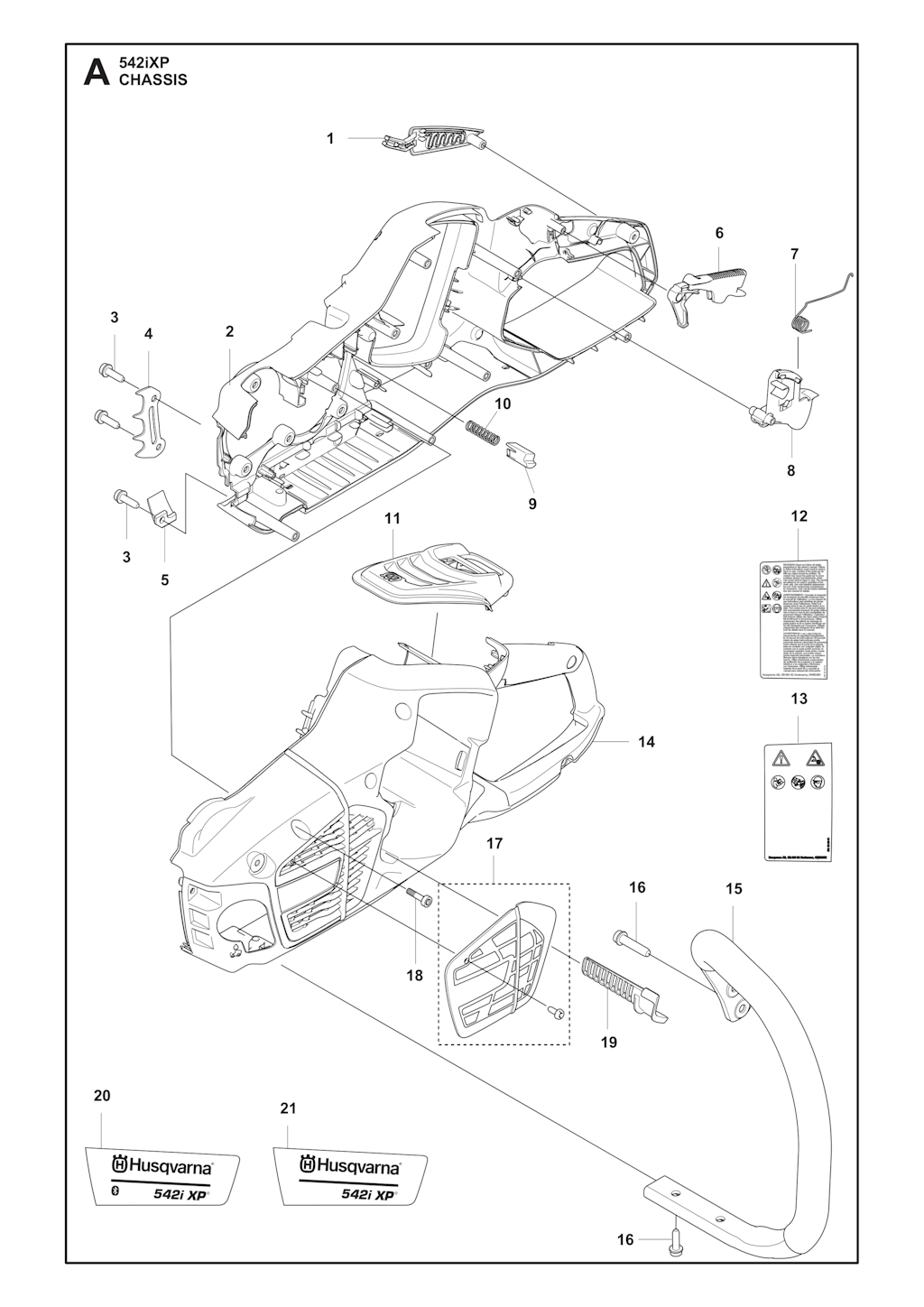 Explosionszeichnung Ersatzteile