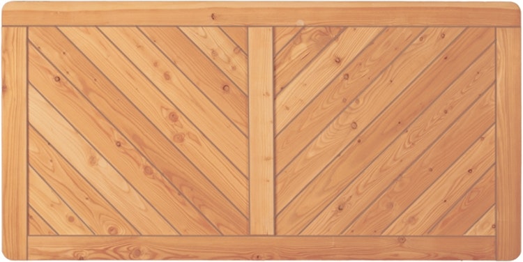 T&J SKAGEN Sichtschutzzaun Lärche 1800 x 900 mm