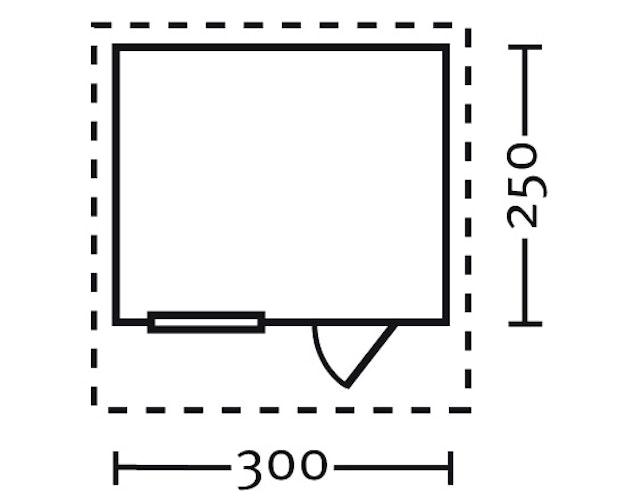 Skan Holz 45 mm Gartenhaus Halmstad/Narvik