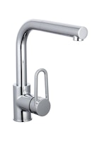 Design-Spültischarmatur RING mit herausziehbarem Auslauf, Chrom