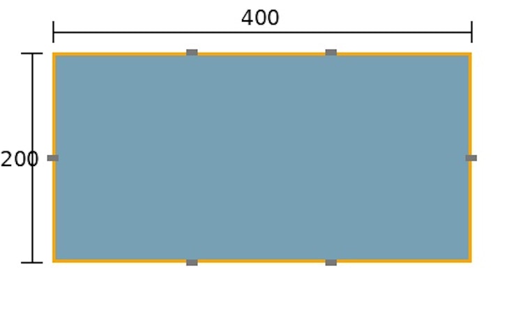 Weka Massivholzpool Siargao Gr. 1 - 45 mm - 416 x 200 cm