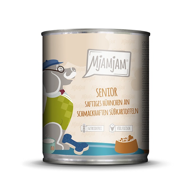 MjAMjAM Hund Senior Huhn+Süßkartoffel 800gVorschaubild
