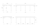Vorschaubild Palmako Carport Karl 23,1 m²