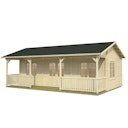 Vorschaubild Palmako Ferienhaus Sandra 25,6 + 11,1 m² - 44 mm