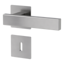 Vorschaubild Griffwerk Türgriff CUBICO PIATTA S QUATTRO - Edelstahl matt
