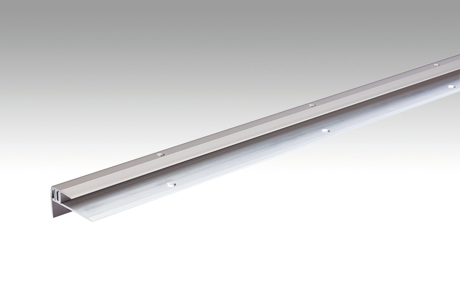 MEISTER Treppenkantenprofil Typ 203  Edelstahl-Oberfläche 340 - 1000 mm