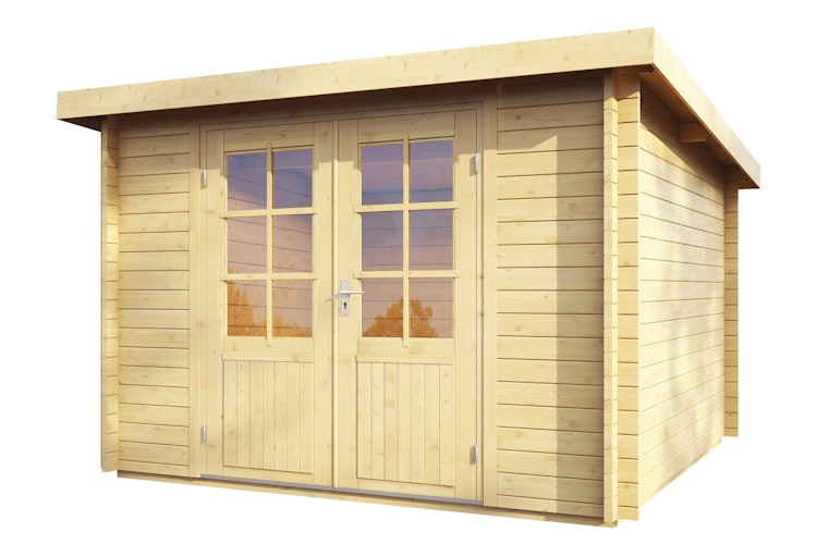 Wolff Finnhaus Blockbohlenhaus Pia 3030 - 34 mm