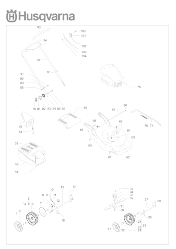 Husqvarna Rasenmäher gelegentliche Nutzung 965159102 R 147