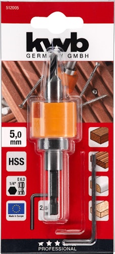 kwb CV HH-Bohrer TFS+SE E6.3  5 mm 512005