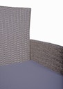 Vorschaubild Garden Pleasure Balkon-Set DAKOTA, Tisch 70 x 60 + 2 Sessel, Polyrattan / Akazie / Kissen 100 % Polyester