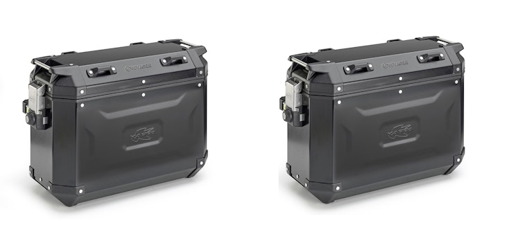 KAPPA Seitenkoffer KVG K-Voyager Satz, Schwarz