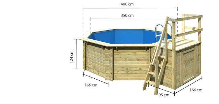 Karibu Pool Modell 1 A/B/C/D - kesseldruckimprägniert