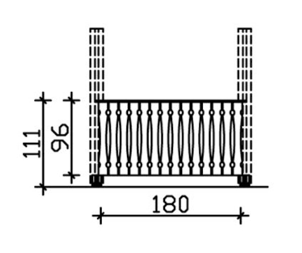 Skan Holz Brüstung Balkonschalung zu Pavillon Nancy