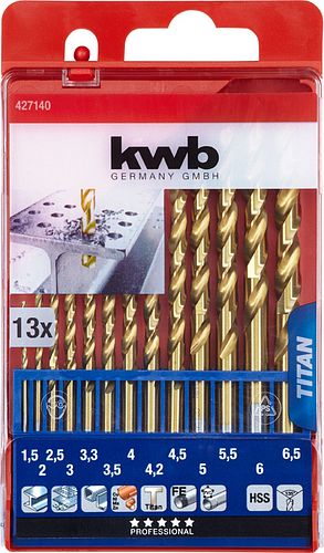 kwb TITAN Bohr Kass 1,5-6,5 13-tlg 427140