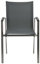 Vorschaubild STERN Stapelsessel NEW TOP, Edelstahl / Textilen Karbon / Alu-Armlehnen Anthrazit