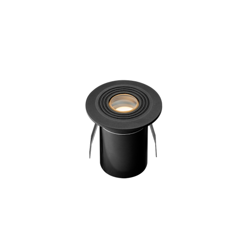 Lightpro Bodeneinbaustrahler Onyx 30 RA 12V mit anthrazitfarbenen Ring 4 lm