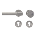 Vorschaubild Griffwerk Wechselgarnitur VAYA 136 ARIS fast2fix Fast2Fix Rosetten rund Knopf R2 Samtgrau L