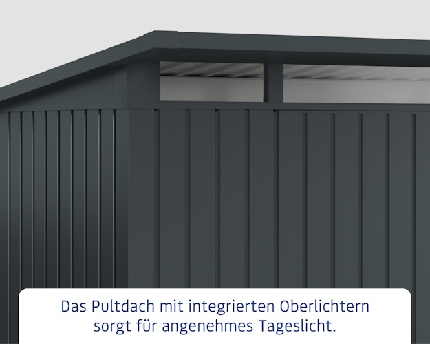 Hörmann Metall-Gerätehaus EcoStar EuroLine EPD mit Pultdach
