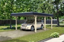 Vorschaubild Skan Holz Wendland - Walmdach Carport aus Leimholz Breite 409 cm