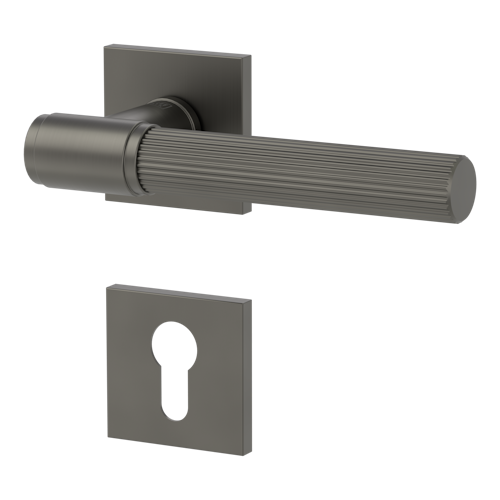 Griffwerk VAYA 136 ARIS fast2fix Fast2Fix Rosetten eckig Profilzylinder Kaschmirgrau