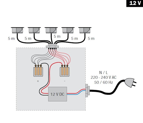 dot spot colorgard Akzentlichtpunkt OUTDOOR warmweiß - rund 230V / 12 V