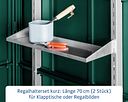 Vorschaubild Hörmann Regalhalter-Set kurz für Gerätehaus EcoStar (2 Stück) 70,8 cm