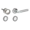 Vorschaubild Griffwerk SIMONA Schraubtechnik GK4 -Chrom/Nickelmatt/Edelstahl  Rosettengarnitur -Schraubt. -Knopf R21 -WR -TS 40-45mm